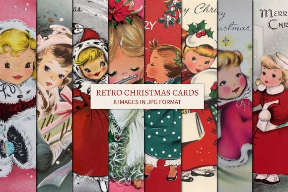 Download Retro Christmas Cards II - Retro christmas Collection