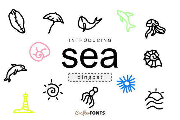 Download Sea Doodle Font - Premium Resources