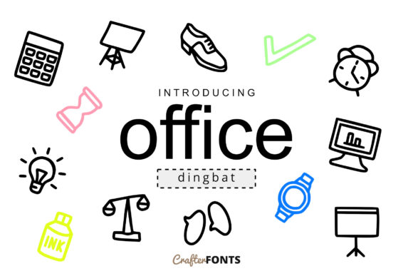 Download Office Doodle Font - Premium Resources